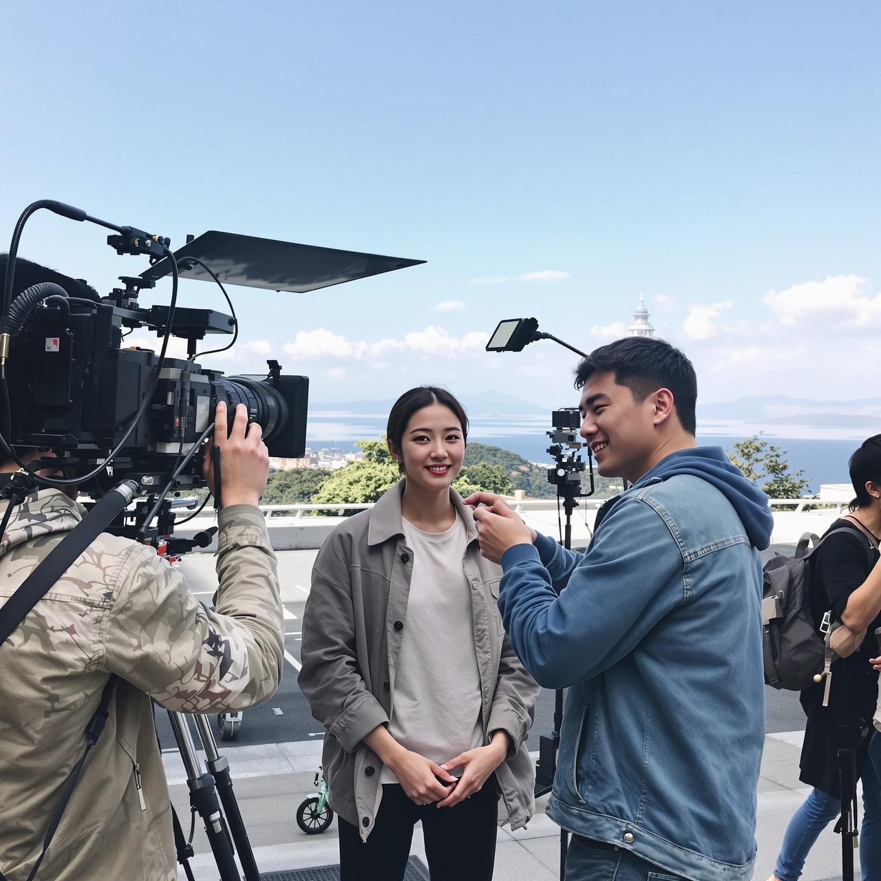 吃瓜51 - 某演员拍戏路透图集：素颜状态获赞无数